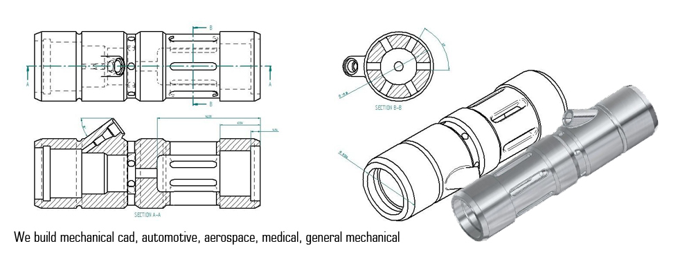 He builds mechanical cad, automotive, aerospace, medical, general mechanical